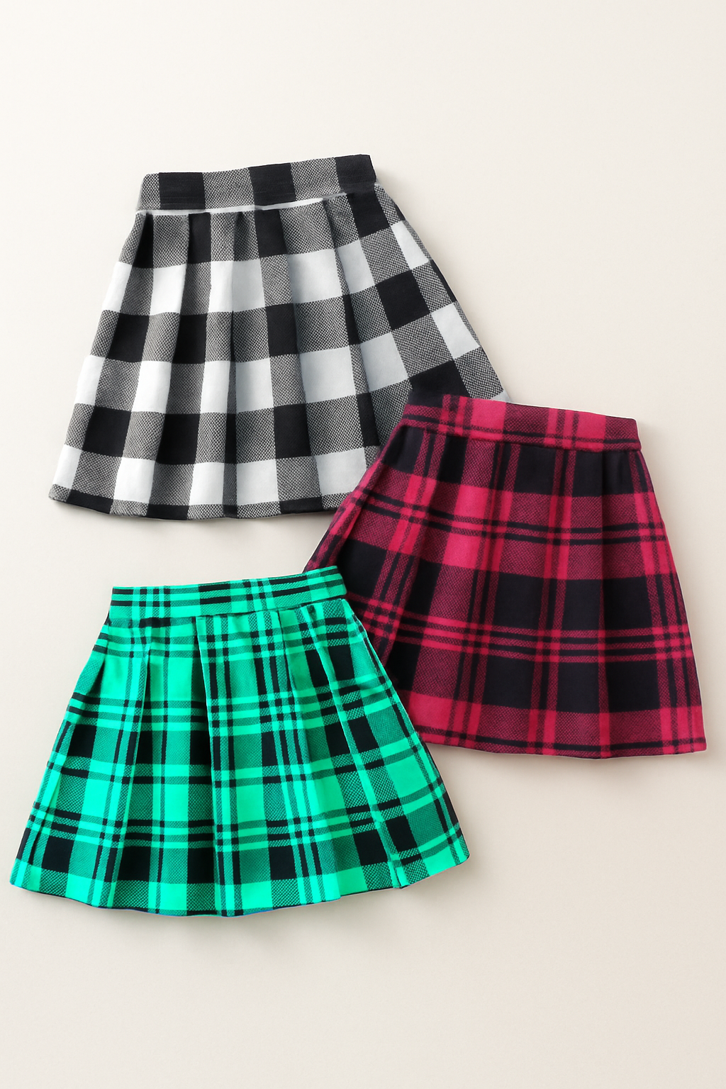 Plaid Perfection Pleated Mini Skirt
