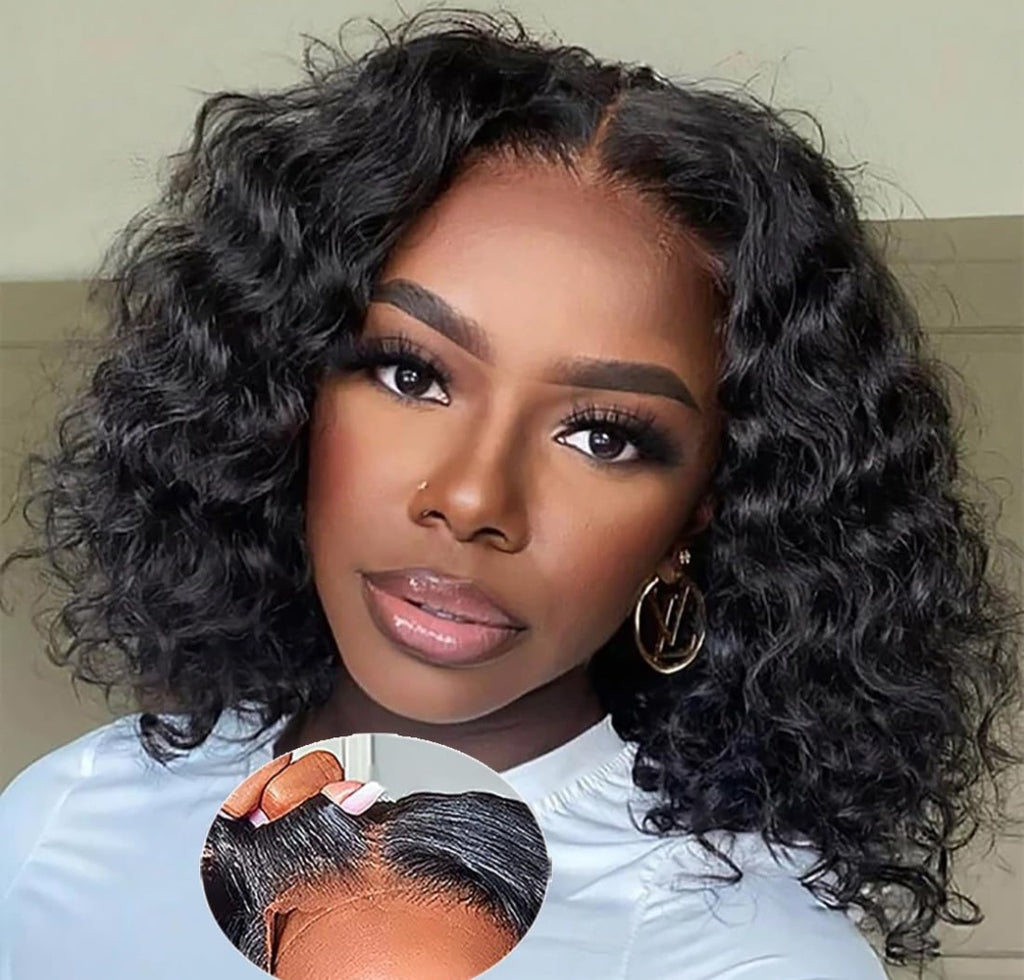 12' Glueless Pre Plucked Deep Wave