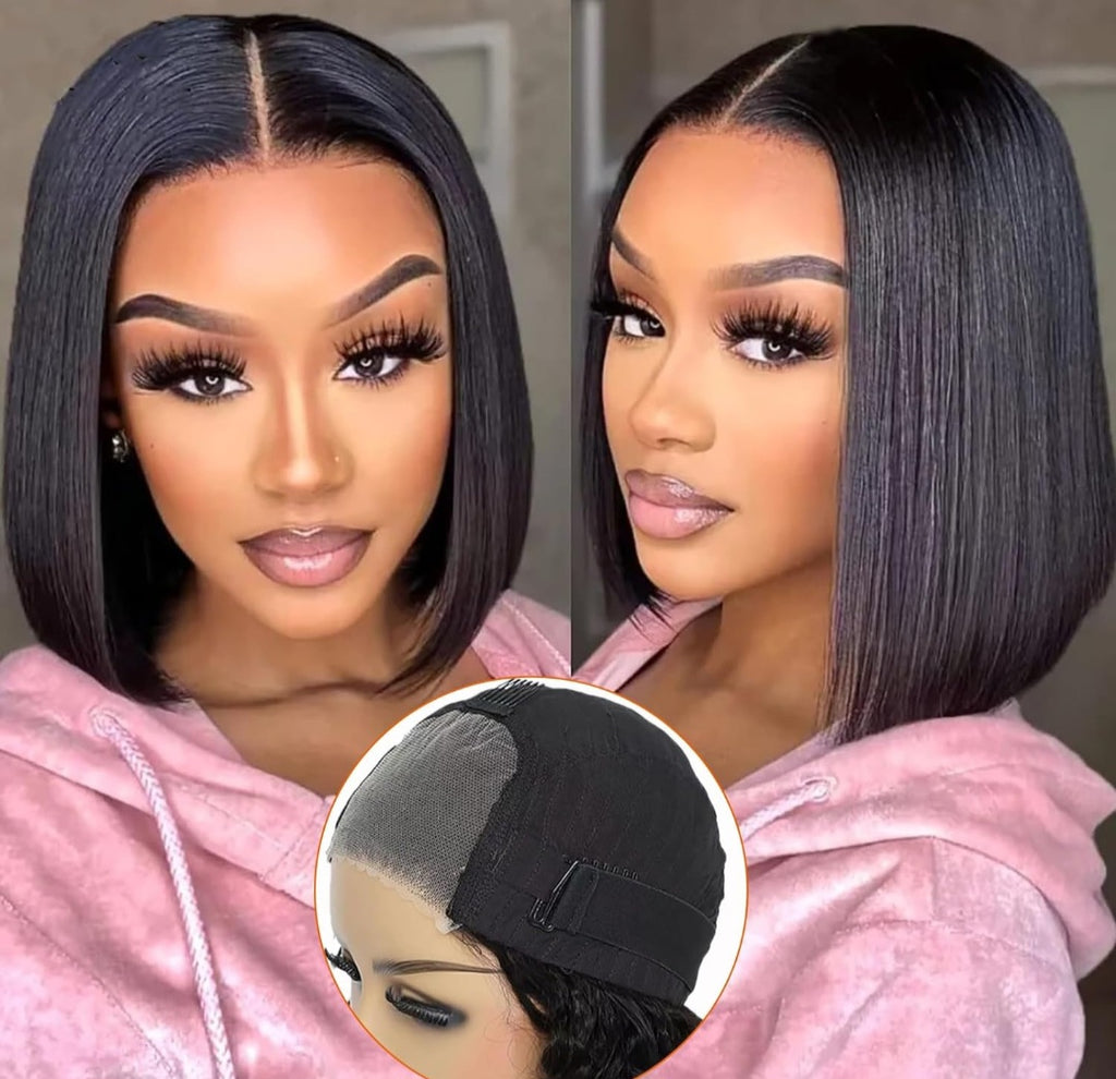 12'  Glueless Straight Bob 4x4